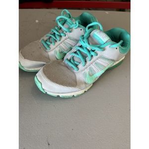 Nike Womens Dart 7 354138-142 Teal/Gray Running Shoes Lace Up Low Top Size 9